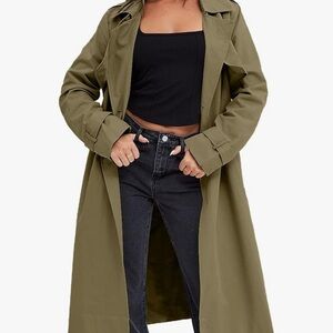 Olive Green Trench Coat
